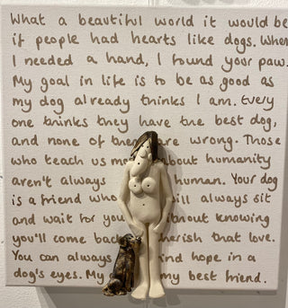 My Very Best Friend - Ceramic on Canvas