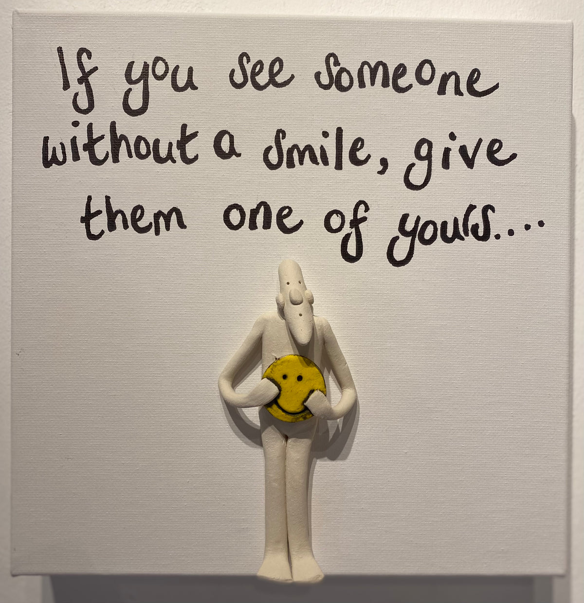 Share a Smile - Ceramic on Canvas