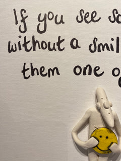 Share a Smile - Ceramic on Canvas