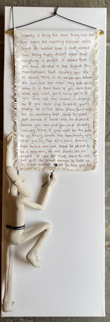 A Reminder - Ceramic on Canvas