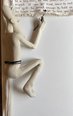 A Reminder - Ceramic on Canvas