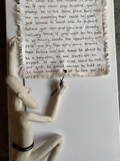 A Reminder - Ceramic on Canvas