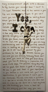 Yes I Can - Ceramic on Canvas 2