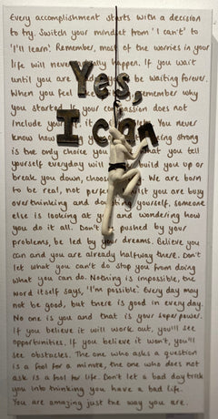 Yes I Can - Ceramic on Canvas 2