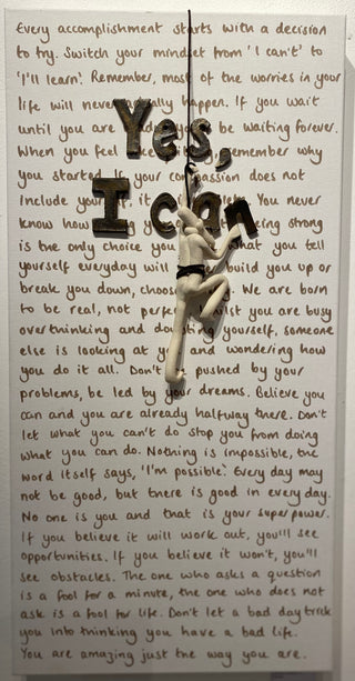 Yes I Can - Ceramic on Canvas 2