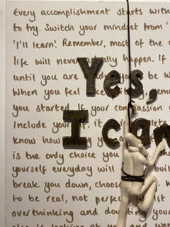 Yes I Can - Ceramic on Canvas 2