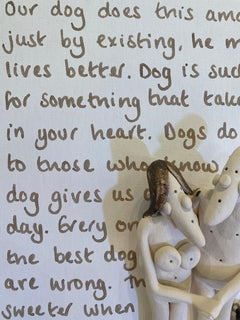 Our Best Friend - Ceramic on Canvas