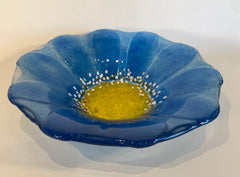 Fused Glass Flower Bowl