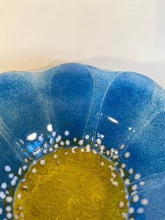 Fused Glass Flower Bowl