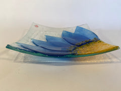Fused Glass Flower Dish