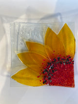 Fused Glass Flower Dish