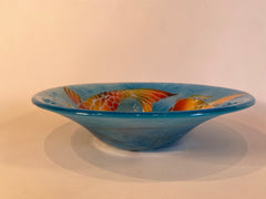 Fused Glass Koi Bowl