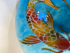 Fused Glass Koi Bowl