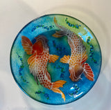 Fused Glass Koi Dish