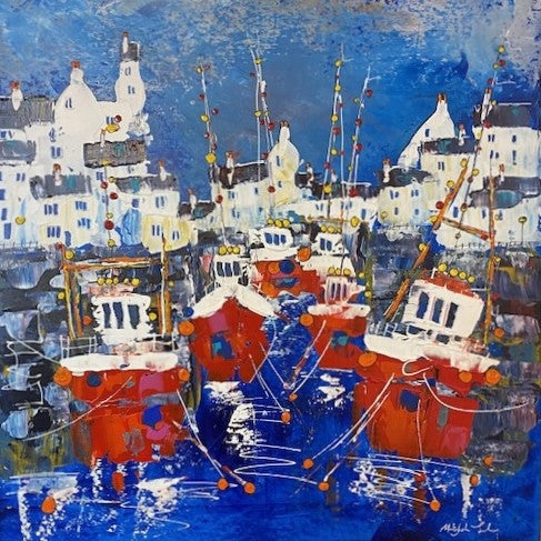 Harbourside painting