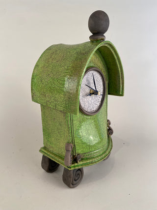 "Large Raku Clock" available at Artifex 