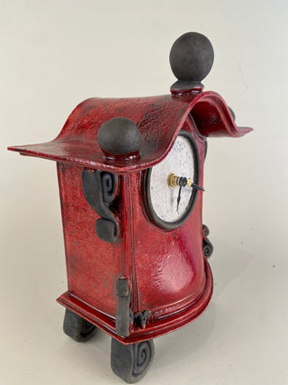 "Large Raku Clock" available at Artifex 