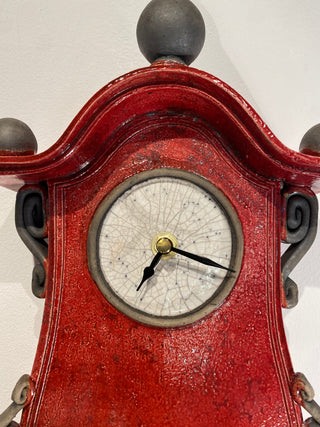 "Large Raku Wall Clock" available at Artifex 
