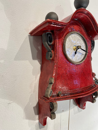 "Large Raku Wall Clock" available at Artifex 