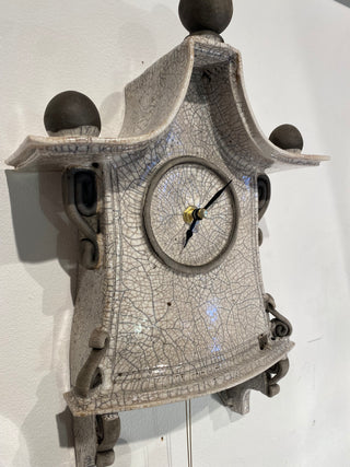 "Large Raku Wall Clock" available at Artifex 