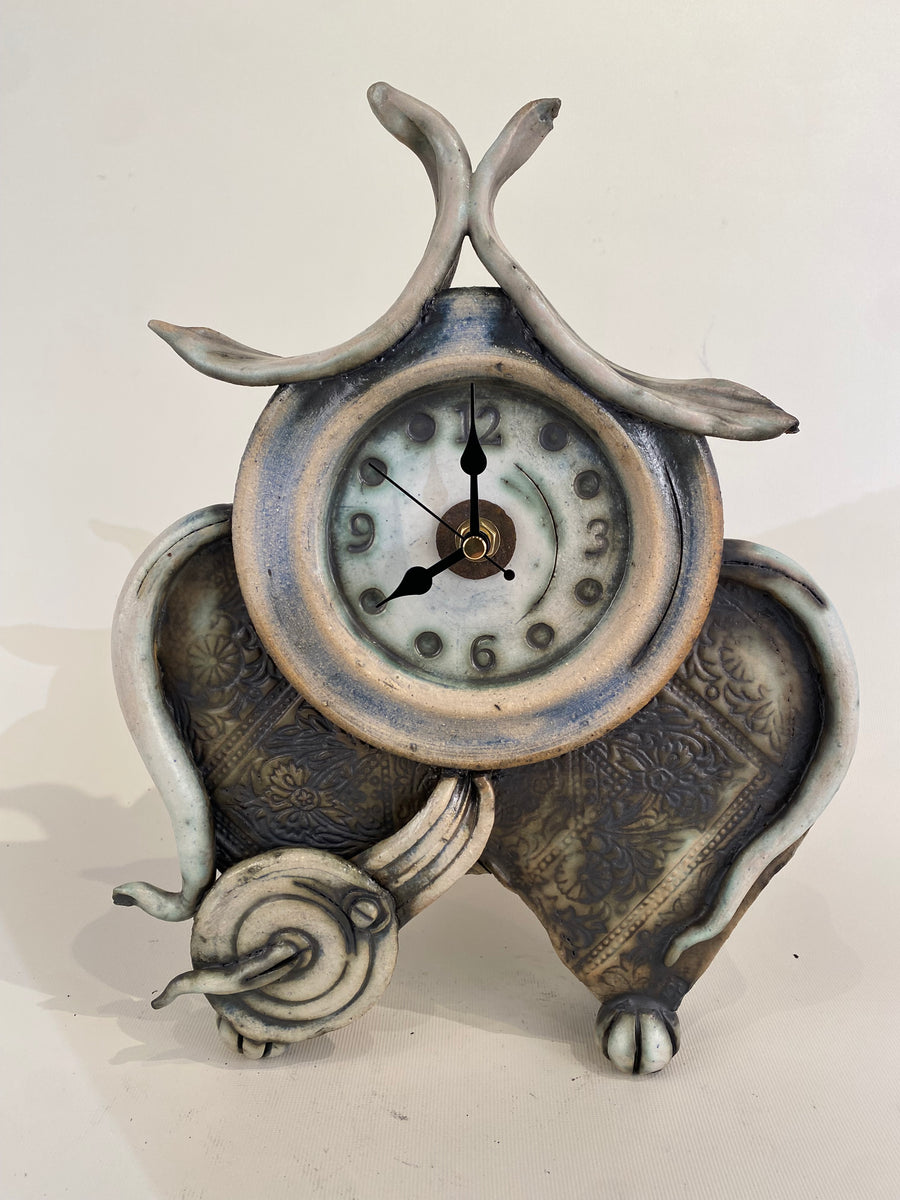 "Large Ceramic Mantle Clock" available at Artifex 