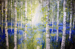 "Big Bluebell Birch Wood" available at Artifex 