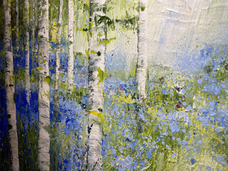 "Big Bluebell Birch Wood" available at Artifex 