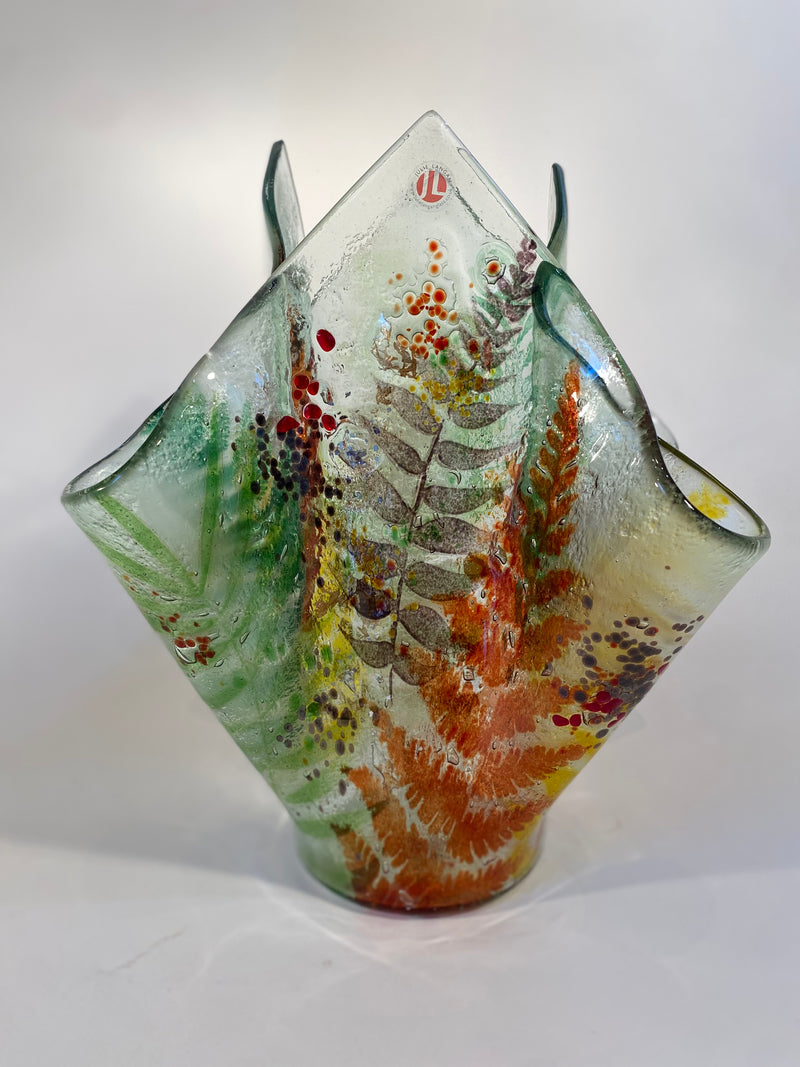 Fused Glass Tree Vase