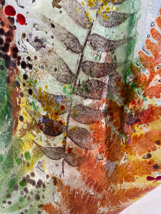 Fused Glass Tree Vase