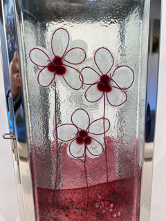 Fused Glass & Metal Lantern