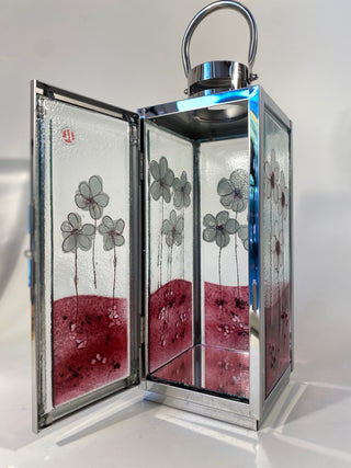 Fused Glass & Metal Lantern