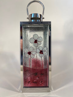 Fused Glass & Metal Lantern