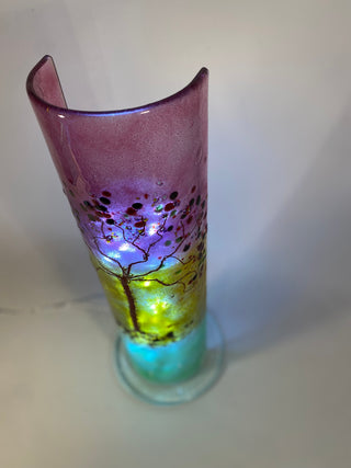 Fused Glass Tree Lamp