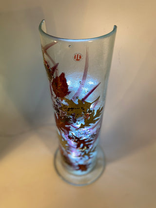 Fused Glass Leaf Lamp