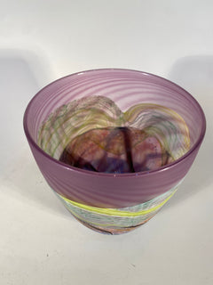 Amethyst Sea Shore Handblown Glass Vase
