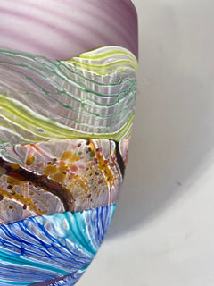 Amethyst Sea Shore Handblown Glass Vase