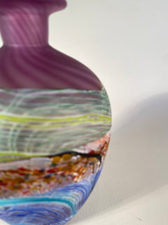 Amethyst Sea Shore Handblown Glass Bottle
