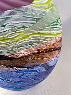 Amethyst Sea Shore Handblown Glass Teardrop Vase