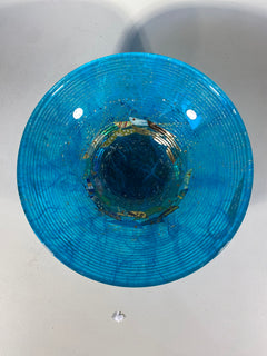 Glass Bowl with Silk Paper & Foil Fish Decoration