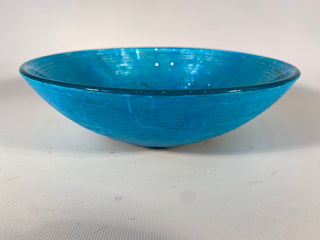 Glass Bowl with Silk Paper & Foil Fish Decoration