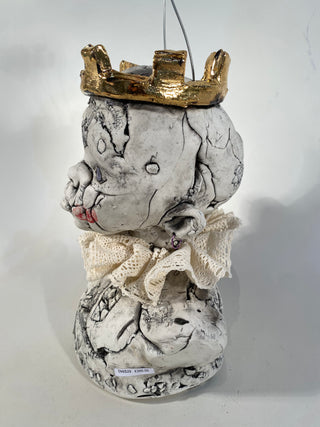 Child Bust with Gold Crown