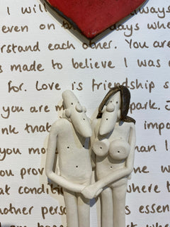 Love Is - Ceramic on Canvas