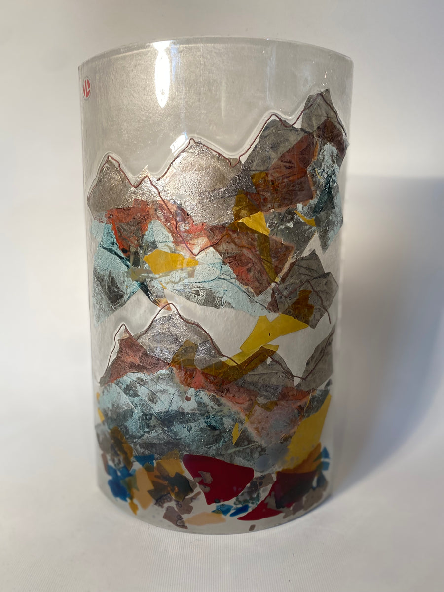 Fused Glass Landscape Curve