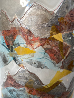 Fused Glass Landscape Curve