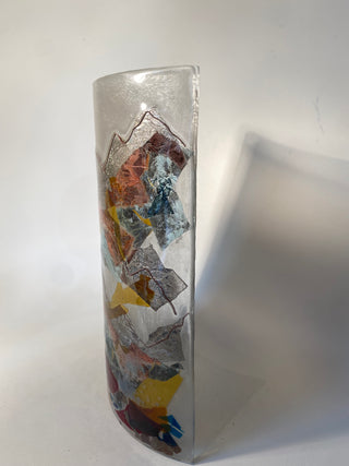 Fused Glass Landscape Curve
