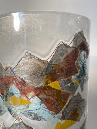 Fused Glass Landscape Curve