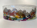 Fused Glass Landscape Curve