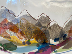 Fused Glass Landscape Curve