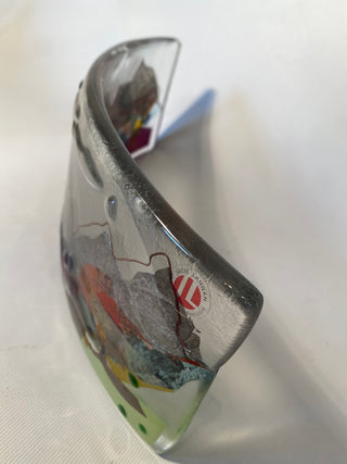 Fused Glass Landscape Curve