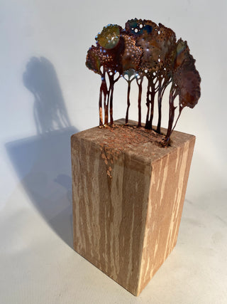 "Autumn Copse" Copper & Wood